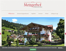 Tablet Screenshot of metzgerhof.com